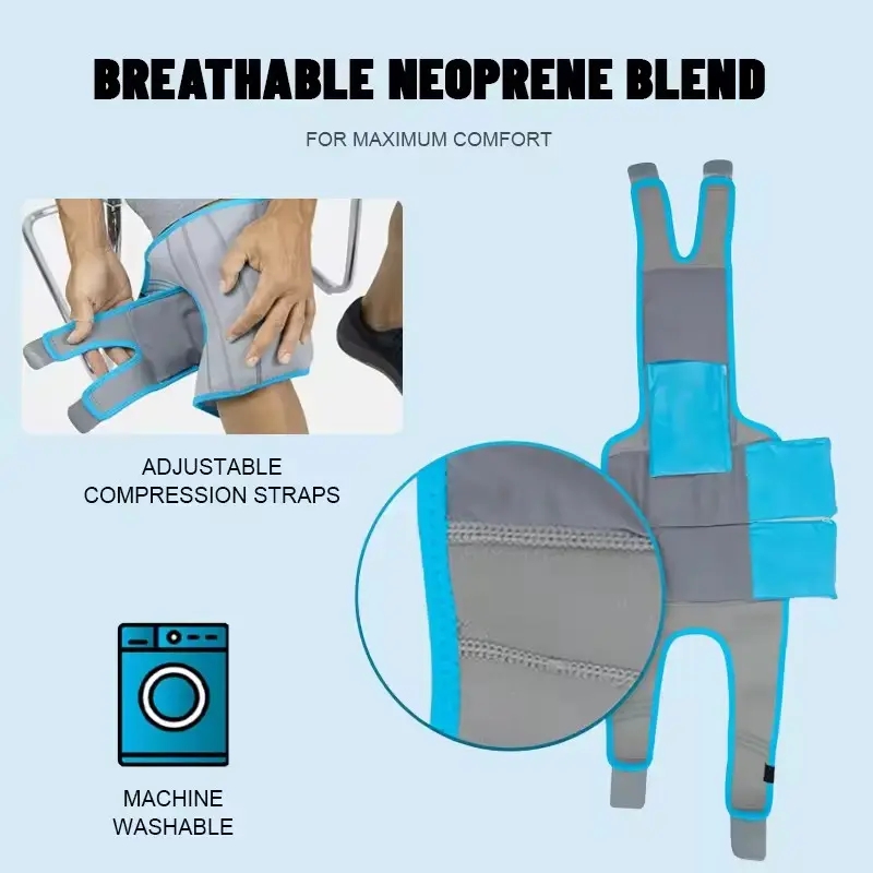 Knee ice gel Wraps for hot and cold therapy
