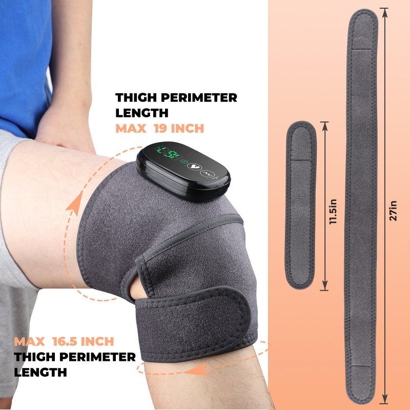 Cordless Knee Massager with Heat Vibration
