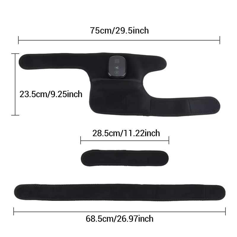 Cordless Knee Massager with Heat Vibration