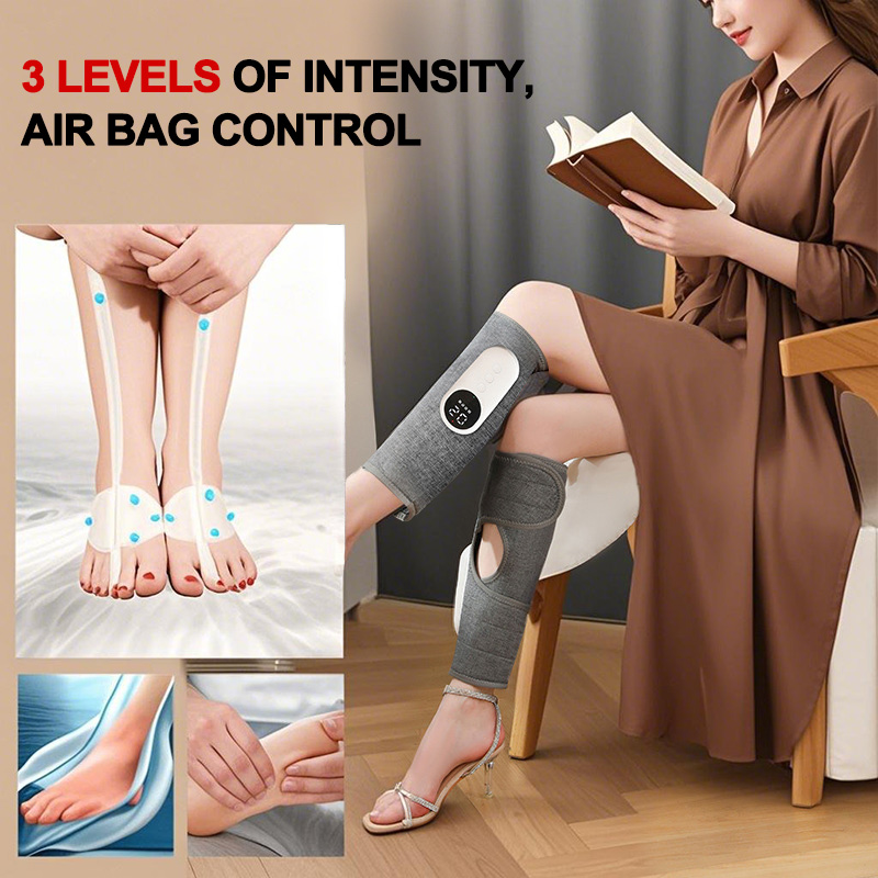 Wireless Calf Massager, Air Leg Massager Machine for Blood Circulation and Relieve Pain Relief
