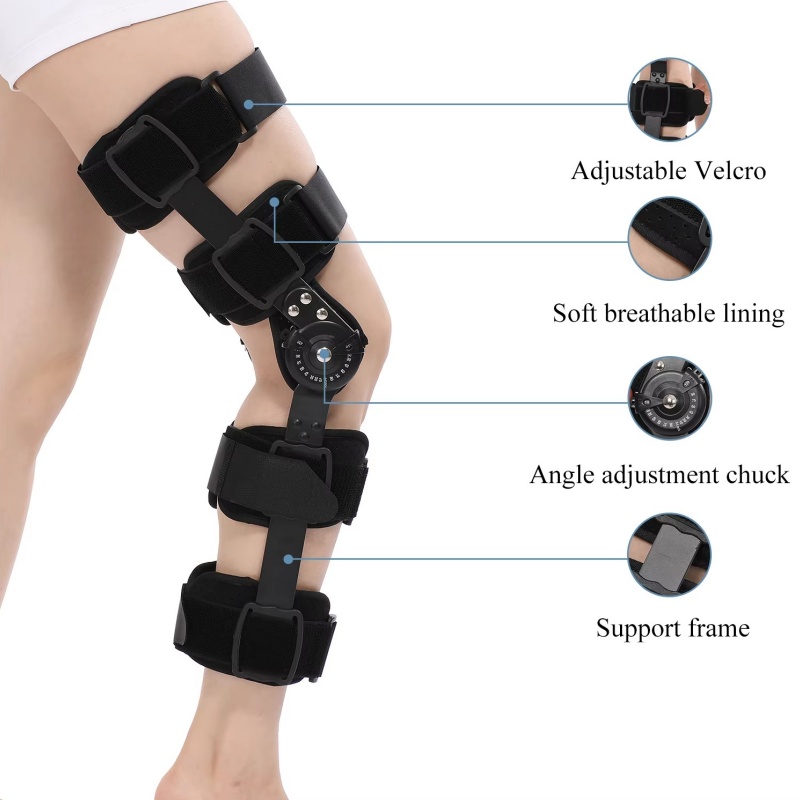 Hinged ROM Knee Brace 06